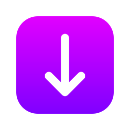 Arrow Down Square  Icon