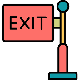 Exit sign  Icon