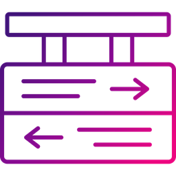 Directional sign  Icon