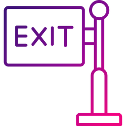 Exit sign  Icon