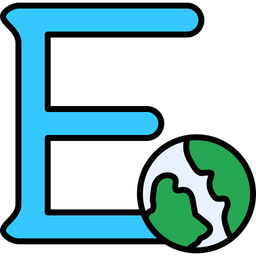 Capital e  Icon