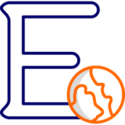 Capital e  Icon