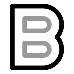 Capital b letter  Icon