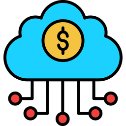 Banking cloud data  Icon