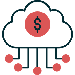 Banking cloud data  Icon