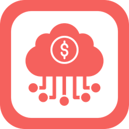 Banking cloud data  Icon