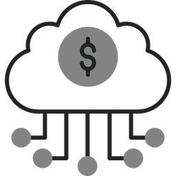 Banking cloud data  Icon