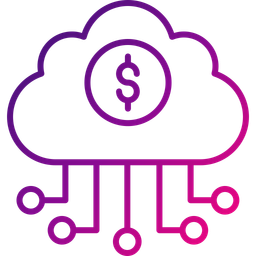 Banking cloud data  Icon