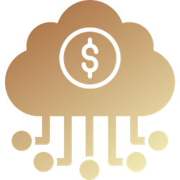 Banking cloud data  Icon