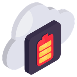 Cloud Battery  Icon