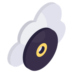 Cloud Cd  Icon