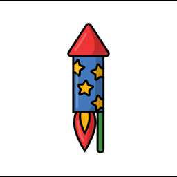 Rocketfireworkcolored  Icon