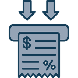 Bitcoin invoice  Icon