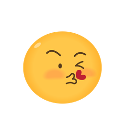 Emoji feel in love face  Icon