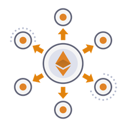 Definição de finanças descentralizadas  Ícone