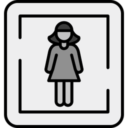 Female toilet sign  Icon