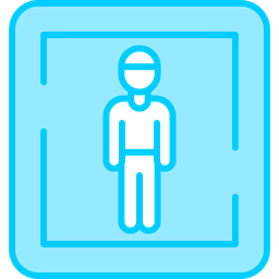 Male toilet sign  Icon