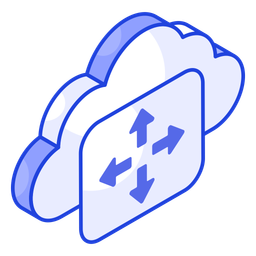 Cloud Distribution  Icon