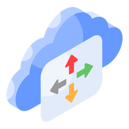 Cloud Distribution  Icon