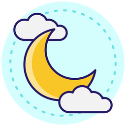 Crescent moon  Icon