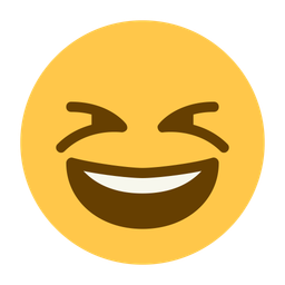 Emoji de cara sonriente y entrecerrada  Icono