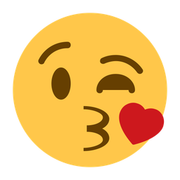 Lanzando un beso cara emoji  Icono