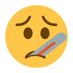 Face With Thermometer Emoji  Icon