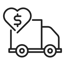 Charitable Transportation Truck  Icon