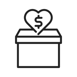 Charity Donation Box  Icon