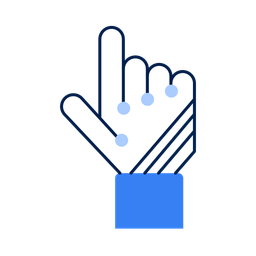 Ai Enhanced Hand Symbol  Icon