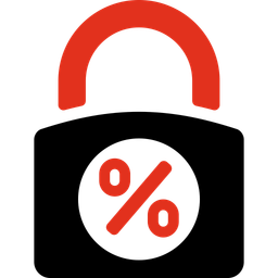 Fixed interest rate  Icon