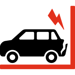 Accidente automovilistico  Icono