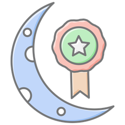 Insignia de media luna y estrella  Icono