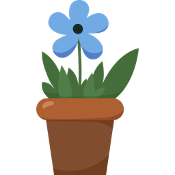 Blue flower  Icon