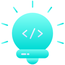 Code Idea Bulb Coding Idea Icon