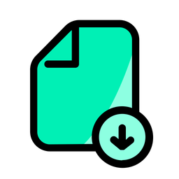 Arrow download document  Icon