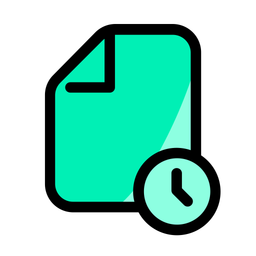 Clock document  Icon