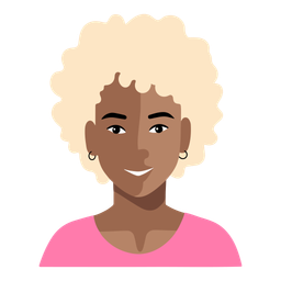 Afro blonde woman  Icon