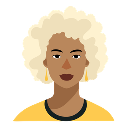 Afro blonde woman  Icon