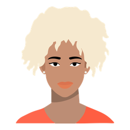 Afro blonde woman  Icon