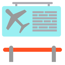 공항 간판  아이콘