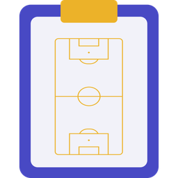 Football Coachs Clipboard  Icon