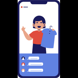 Content Creator Live Shopping  Icon