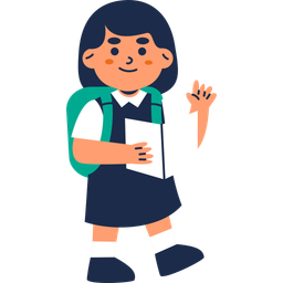 Girl Student  Icon