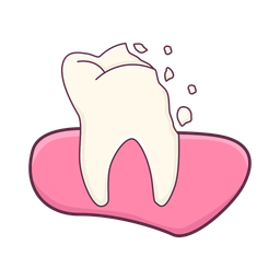 Broken tooth  Icon