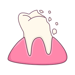 Broken tooth  Icon