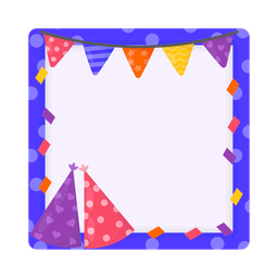 Birthday frame  Icon