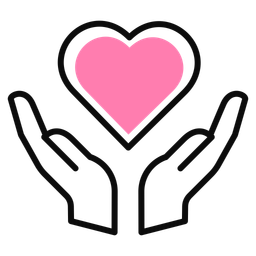 Dual Hand Gesture Of Love  Icon