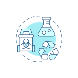 Disposing of chemicals  Icon