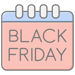 Calendário da Black Friday  Ícone